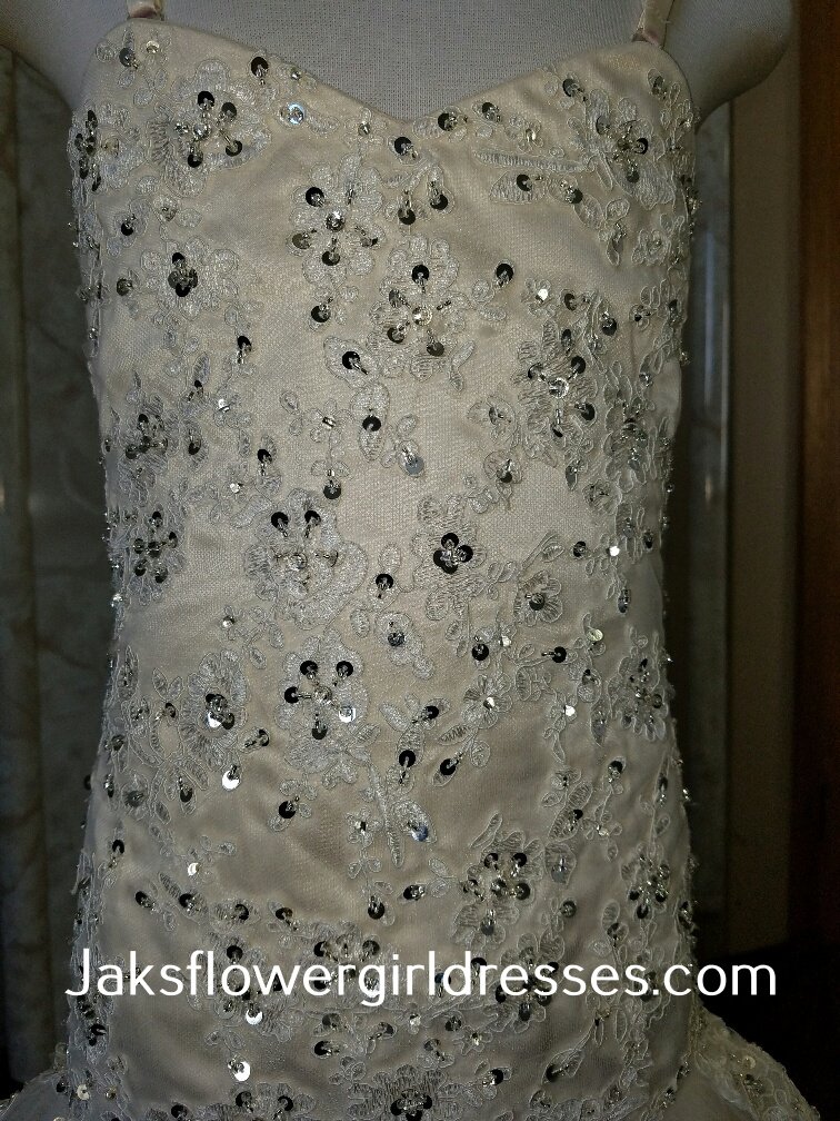 fit and flare flower girl dress